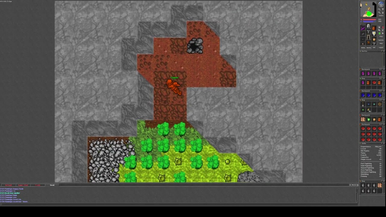 Project Fibula - Checking out a secret cave o0 BIG PROFIT  - 7.1 tibia adventures [MICROPHONE: ON]