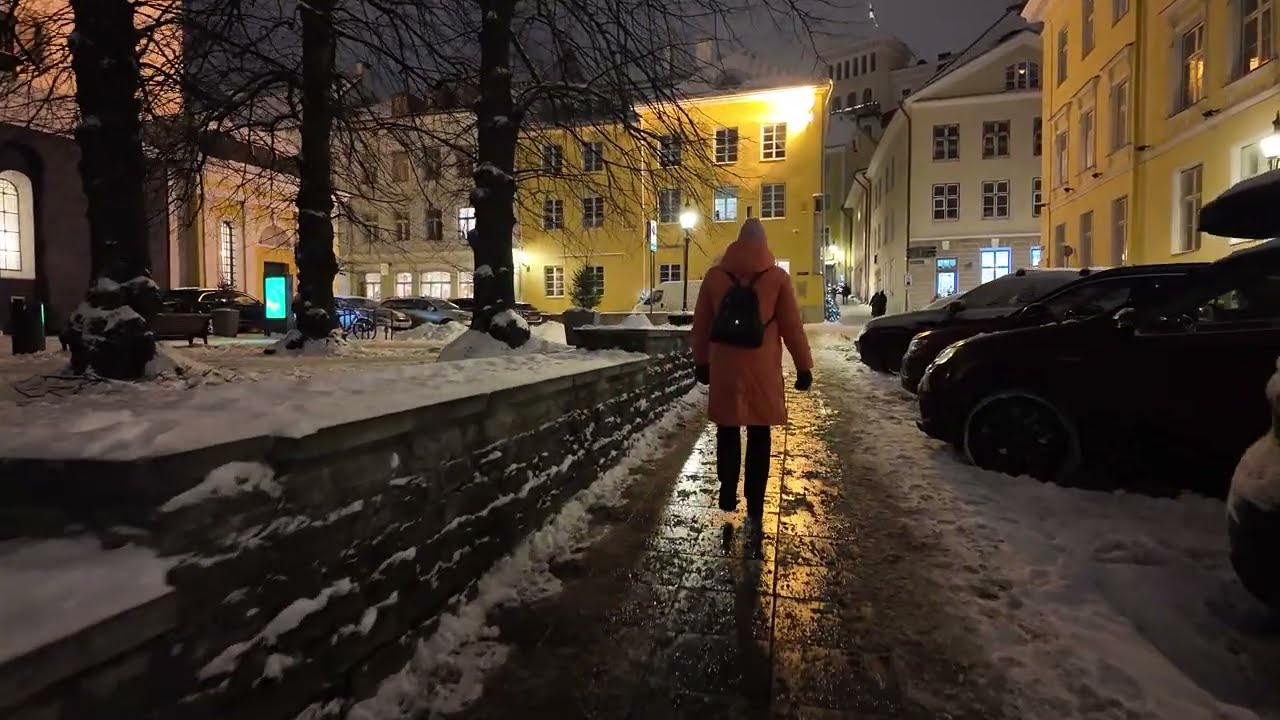 GLORIOUS NIGHT Winter Tallinn City Centre Walking Tour 🇪🇪 Tallinn, Estonia 2026 | 4K Walking Tour