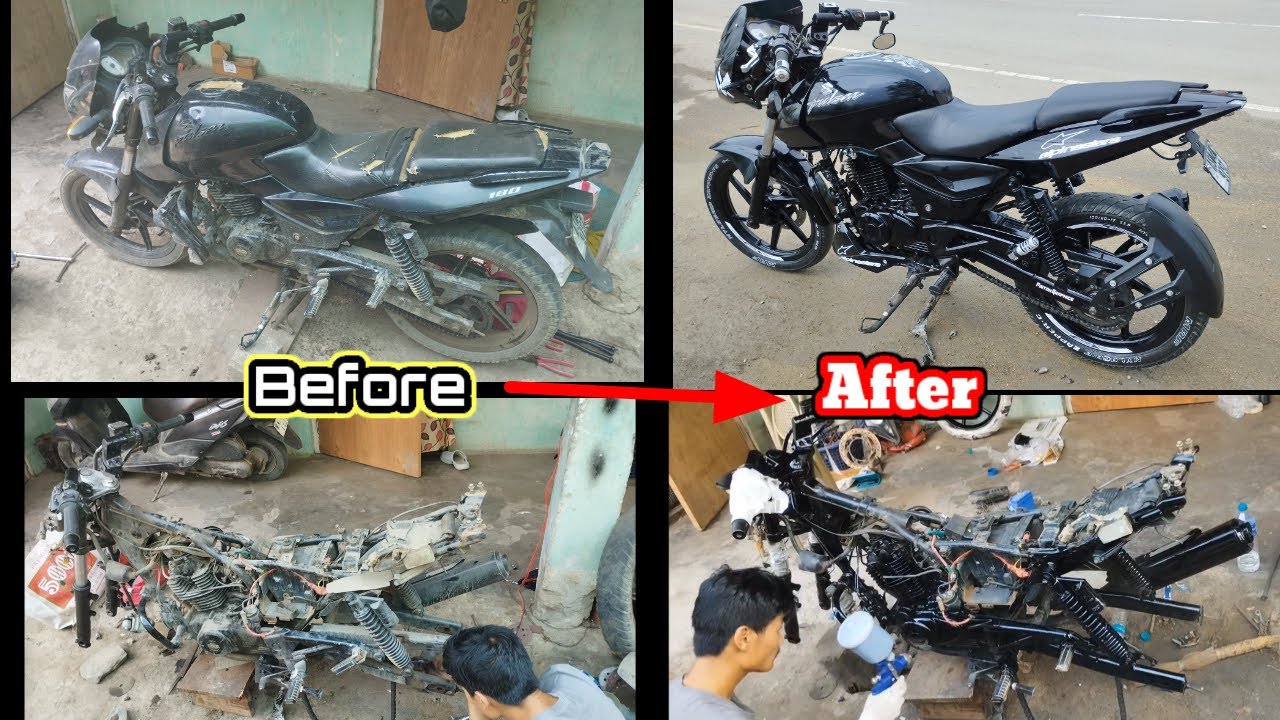 Pulsar 180  Model (2012) Spray paint and added Simple Modification.