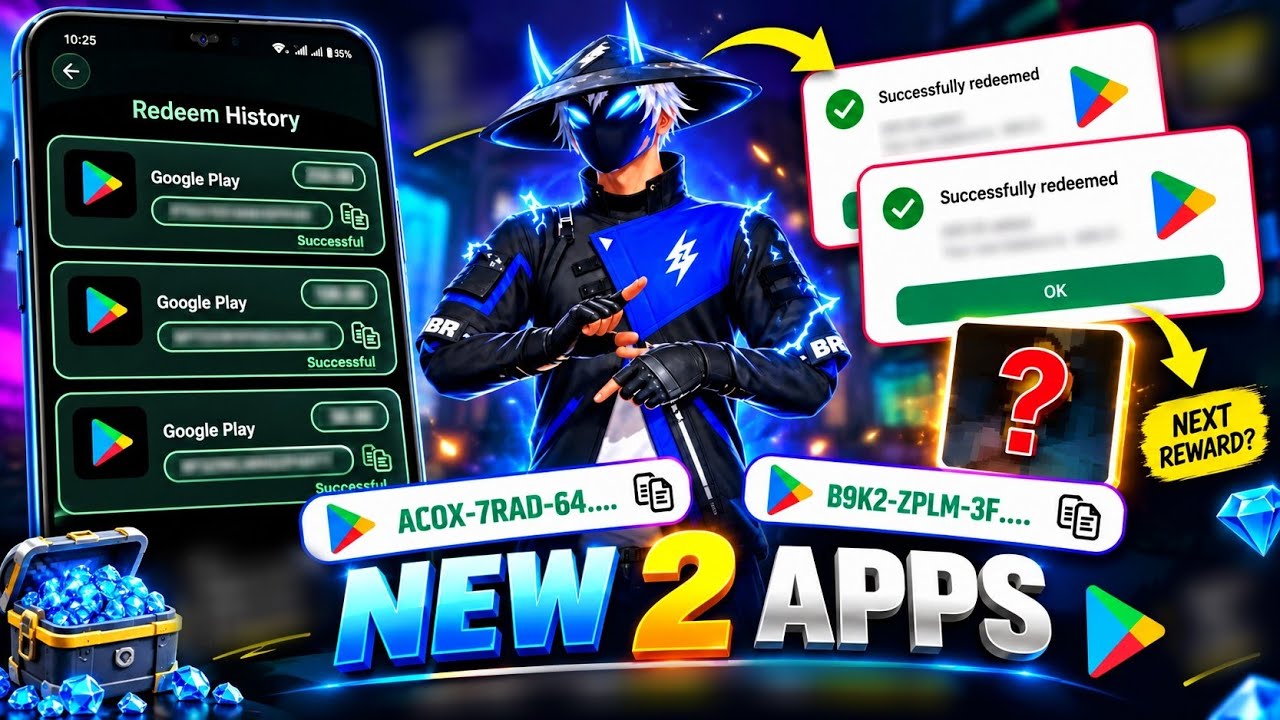 FREE REDEEM CODE (TOP 2 APPS) 🤩 | GOOGLE PLAY REDEEM CODE APP 2026