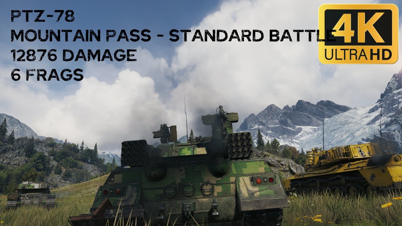PTZ-78 12,9k damage 6 frags on Mountain Pass - World of Tanks