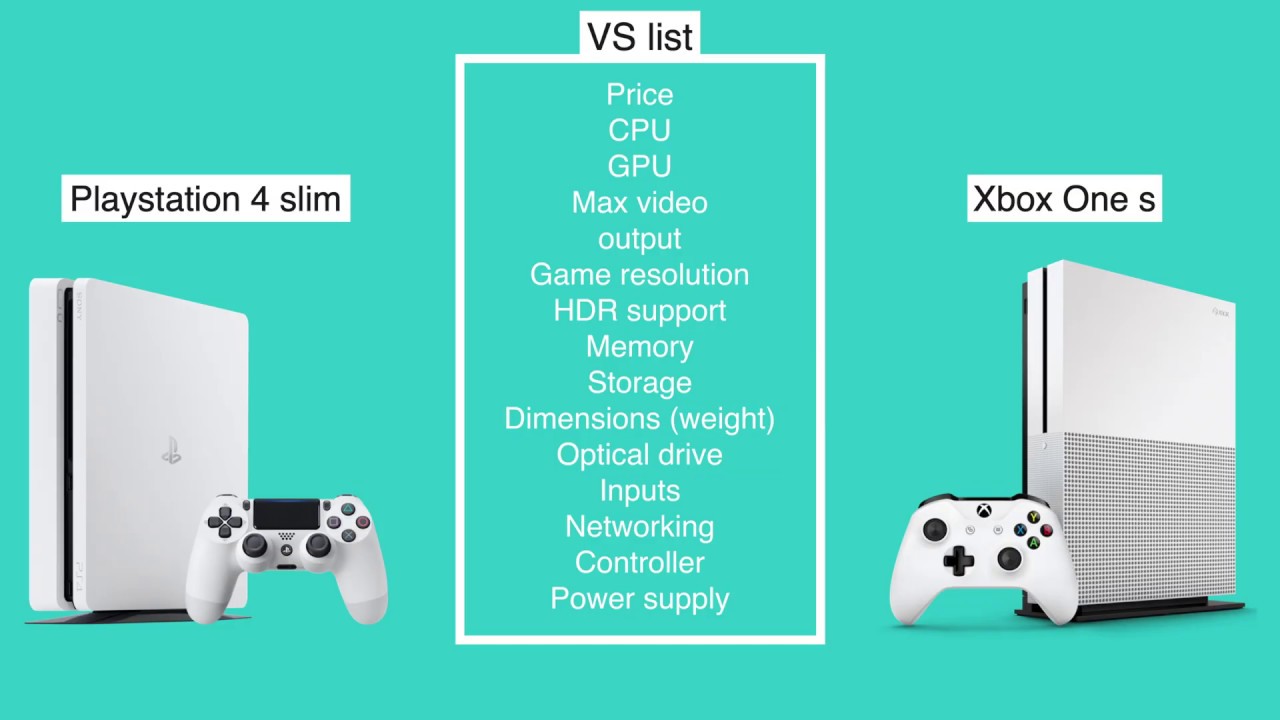 Ps4 slim vs Xbox one s fast comparison 2019