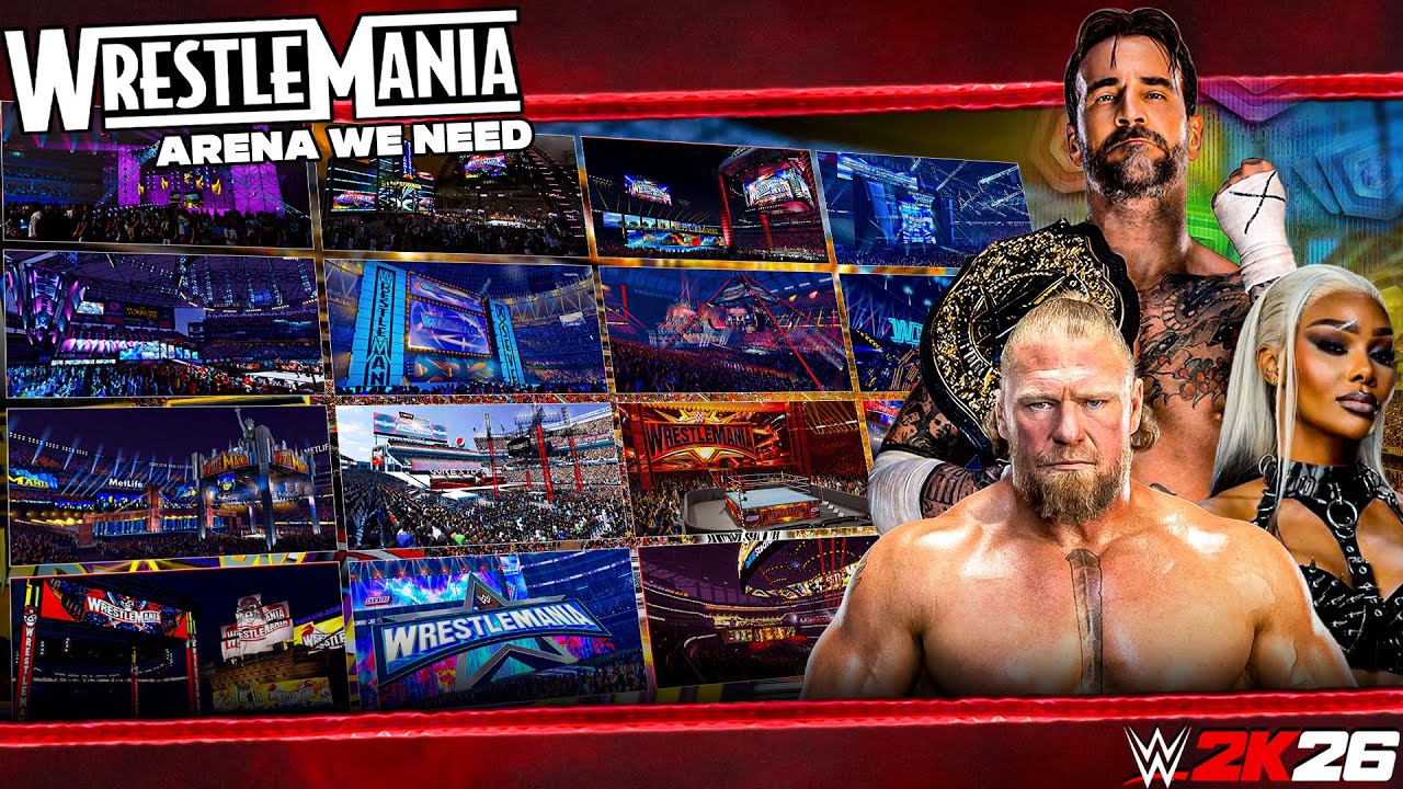WWE 2K26: Арены WrestleMania, которые нам НУЖНЫ в игре!