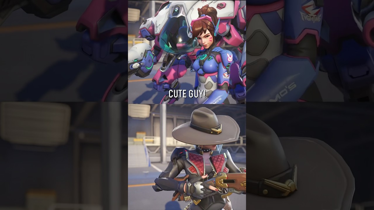 Dva and Ashe interaction - Overwatch 2
