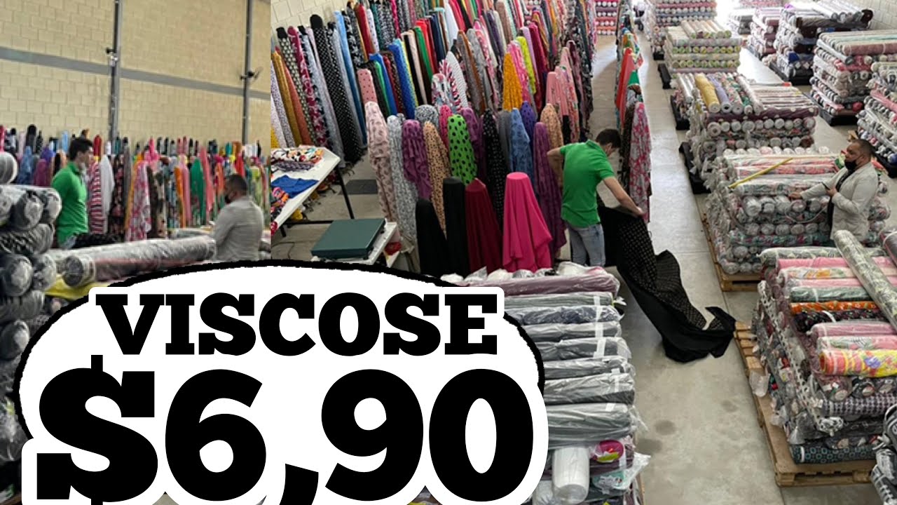 Tecido viscose $6,90 maior distribuidor é atacado de tecido em Goiânia com o melhor preço do Brasil