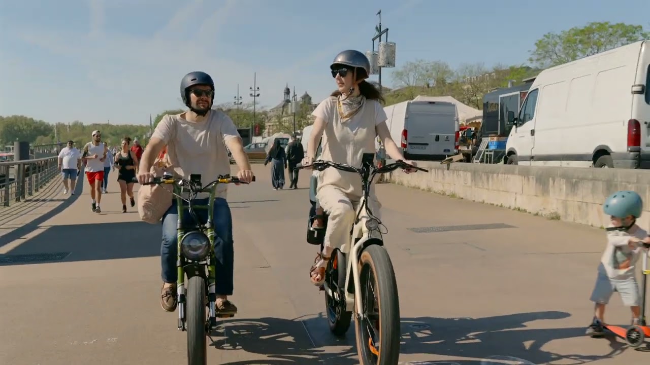 Vélo beach cruiser électrique unikride : style et confort au quotidien