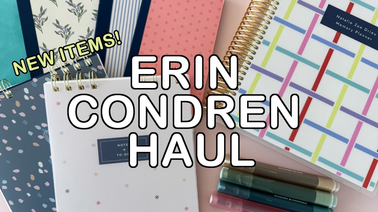 Erin Condren New Releases Haul | Undated Coiled LifePlanner, B6 & Pocket Notebooks, Notepads & More