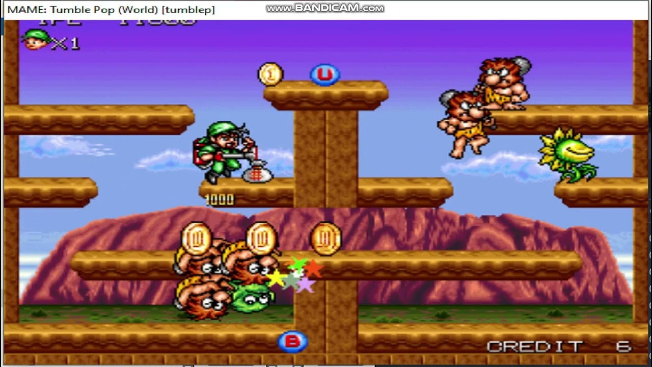 Tumble pop game stage 7 part 1 #arcade #bestarcadegame #arcadegame #mame32 #videogame #coinopgame