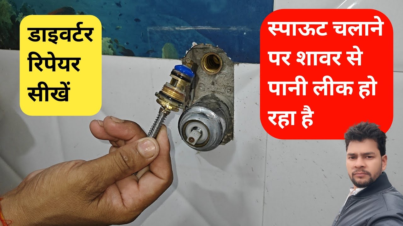 Diverter Leakage Repair|How To fix Diverter Valve Leakage|Plumbing