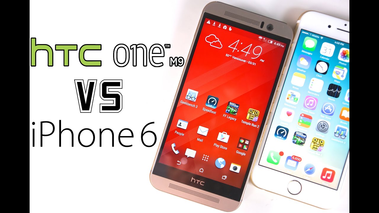 HTC One M9 VS iPhone 6 - Ultimate Full Comparison