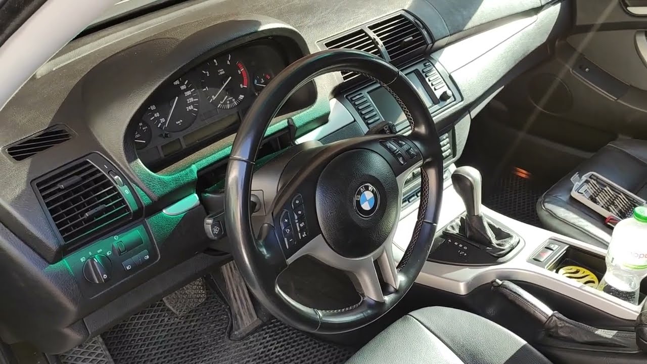 BMW E53 X5 Dash remove Снятие щитка приборов