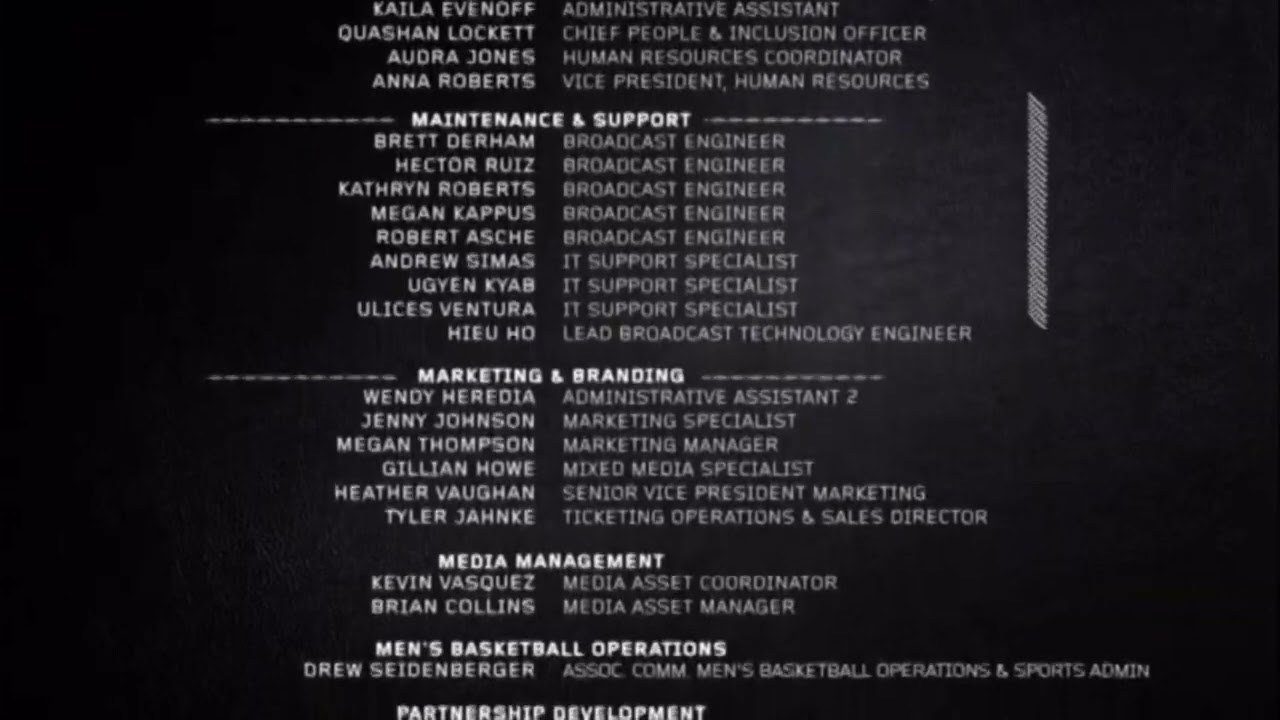 PAC 12 Network End Credits (Final Sign Off)