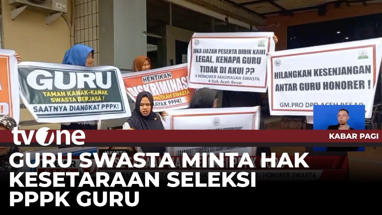 GM Pro Datangi Kementerian Agama Tuntut Kesetaraan Hak Seleksi PPPK Guru | tvOne