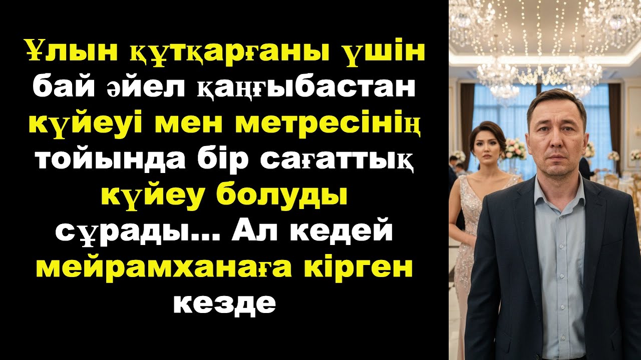 Ұлын құтқарғаны үшін бай әйел қаңғыбастан күйеуі мен метресінің тойында бір сағаттық күйеу болуды