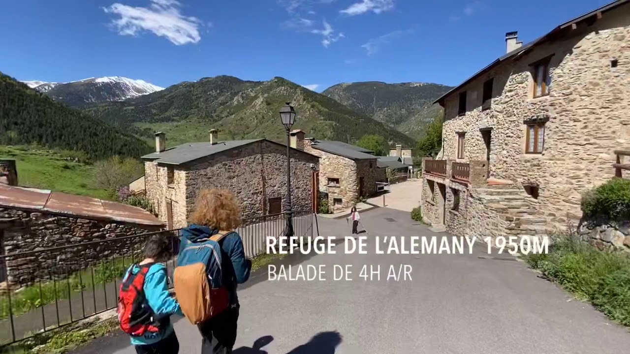 Randonnée à Mantet village montagnard Pyrénées typique