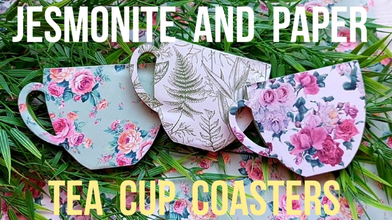 Jesmonite Tea Cup Coasters with Molds and Shapes
