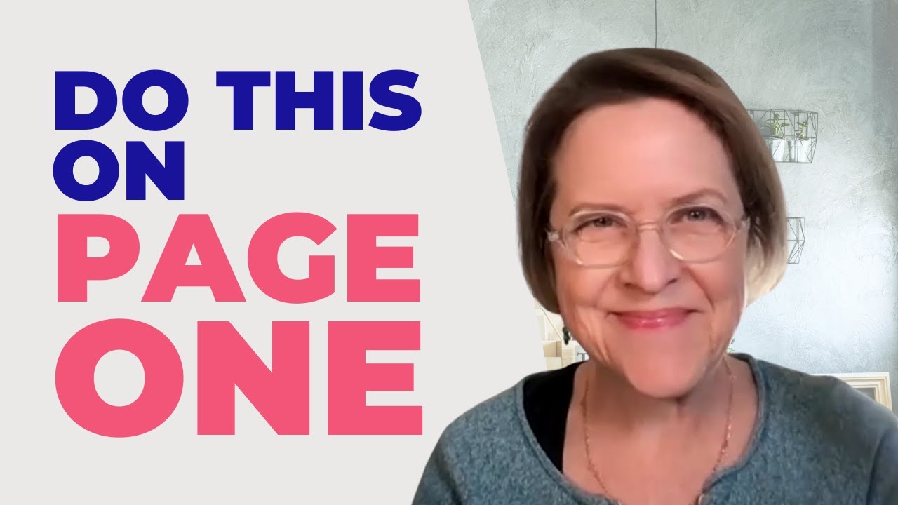 How to get your first page just right.