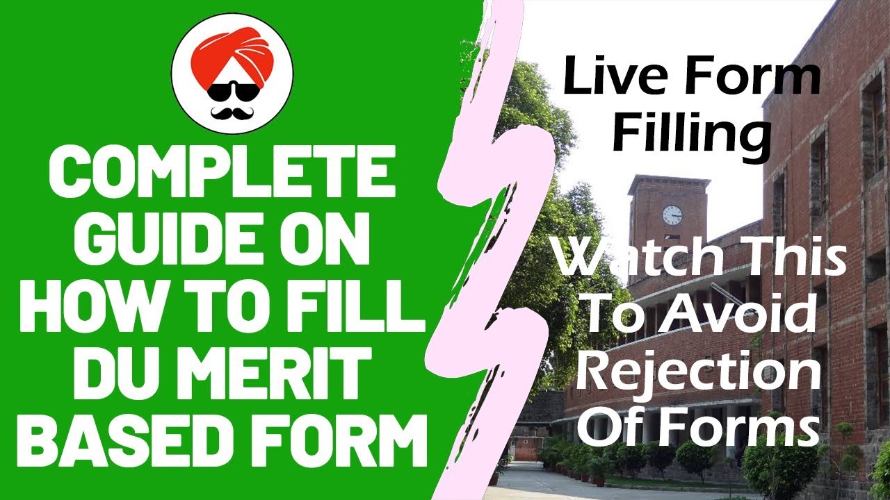 Live DU Form Filling (Complete Guide) - Do's & Don'ts | DU Admission 2019