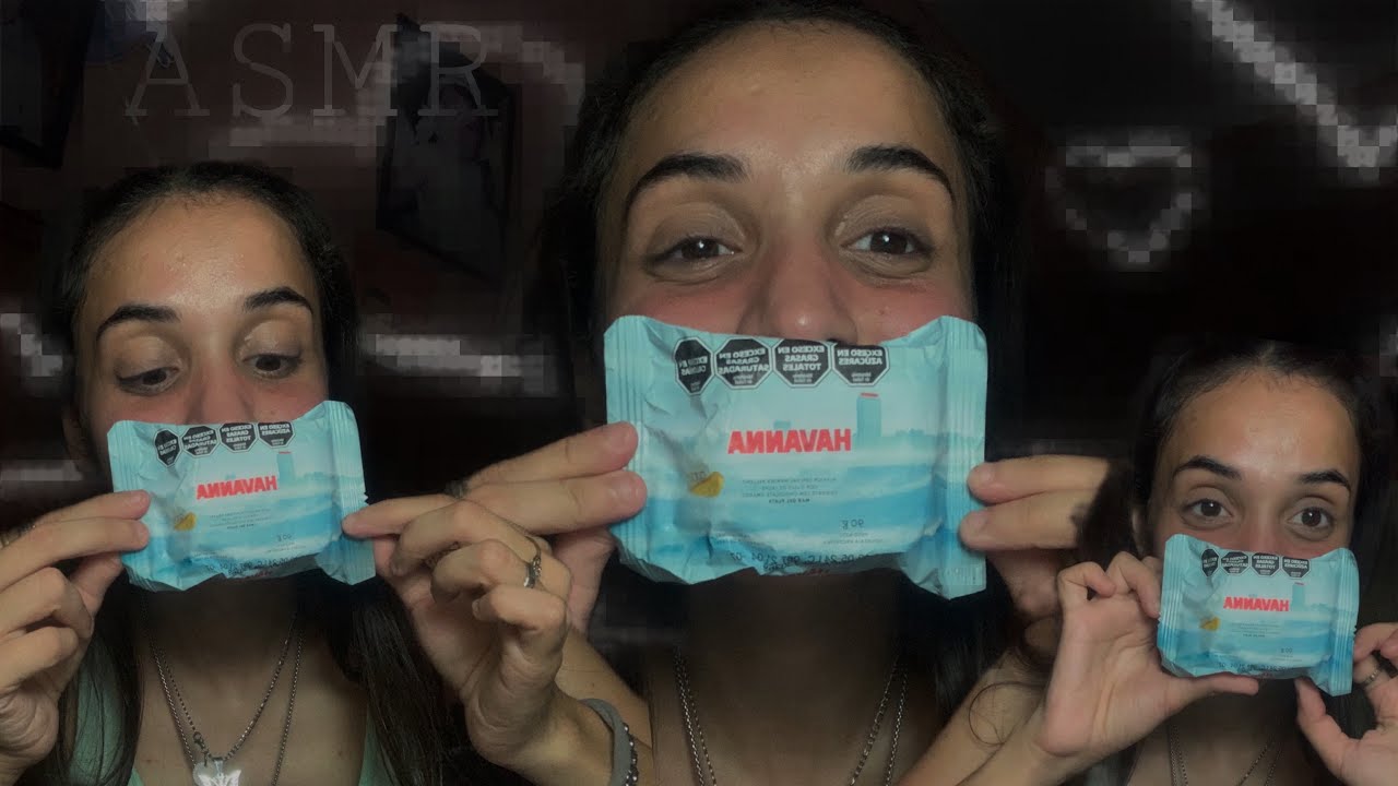 ASMR - Probando el ALFAJOR CON SAL MARINA DE HAVANNA (Español)