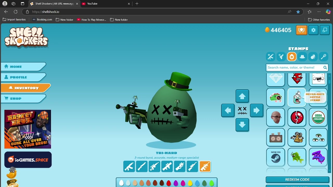 Shell Shocker Inventory Tour