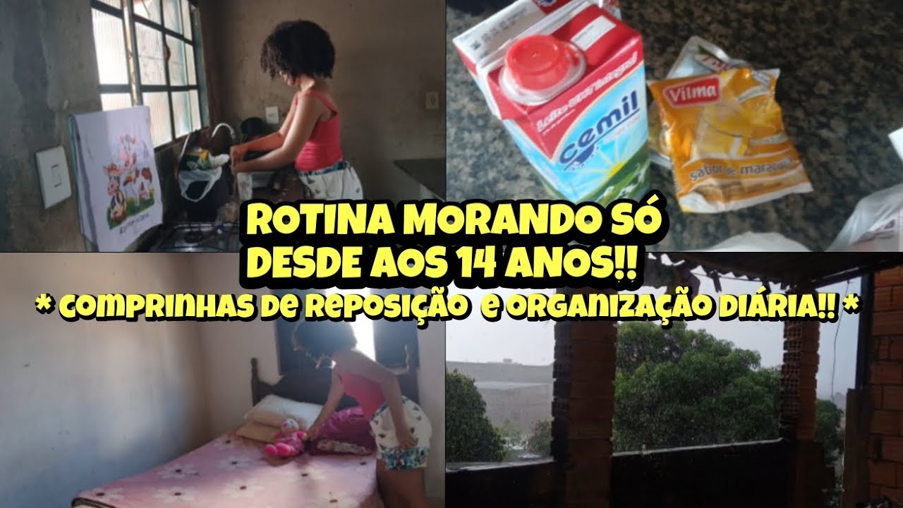 VLOG: ROTINA DO MEU DIA MORANDO SOZINHA  + REPOSIÇÃO PARA A JANTA!!!