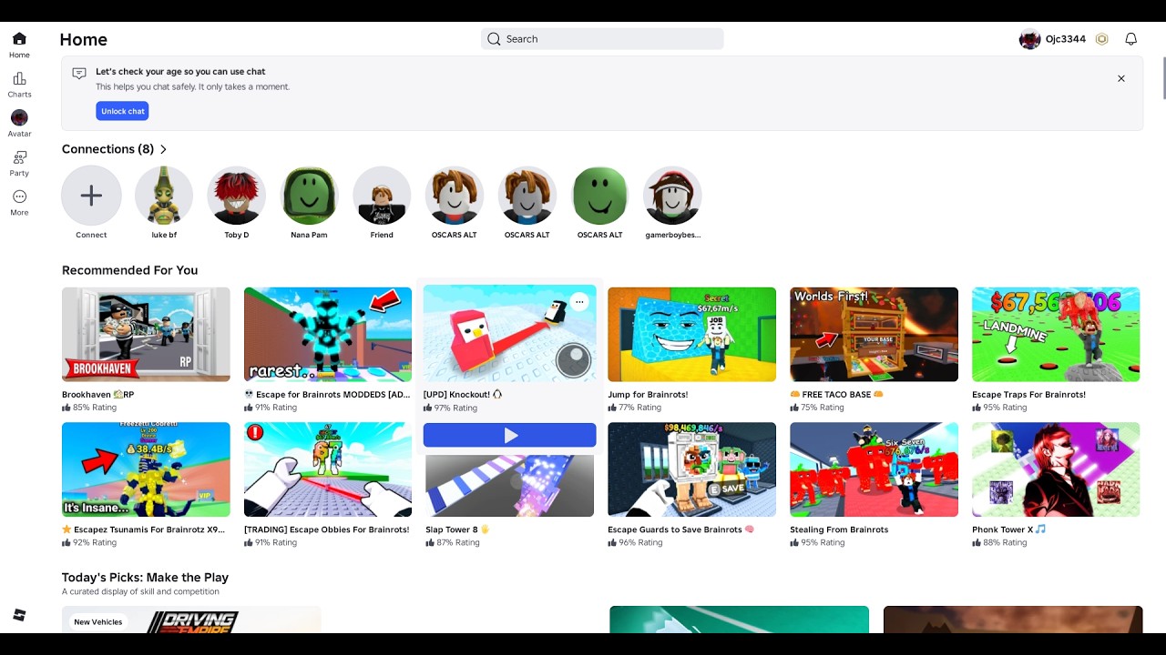 i played roblox games
