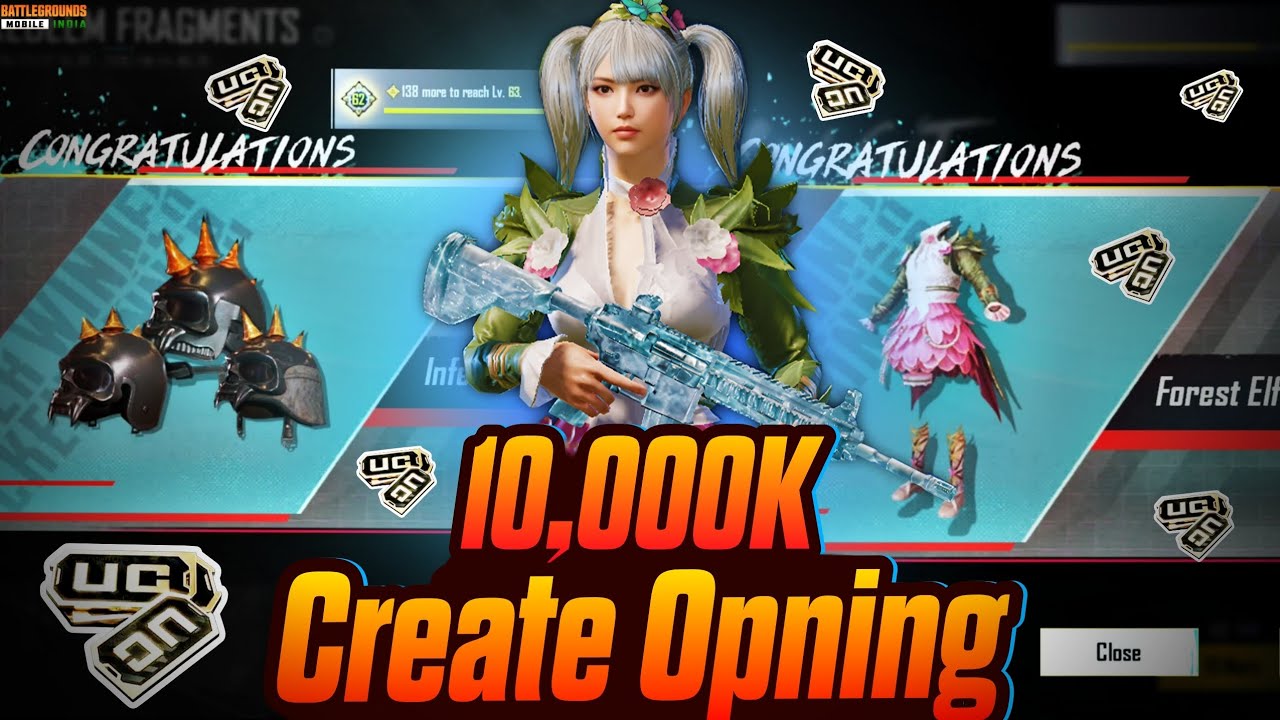FOREST ELF SET CREATE OPNING 🔥 ULTIMATE COLLECTER CREATE OPNING 🔥 BGMI #creatopening #bgmi #pubg
