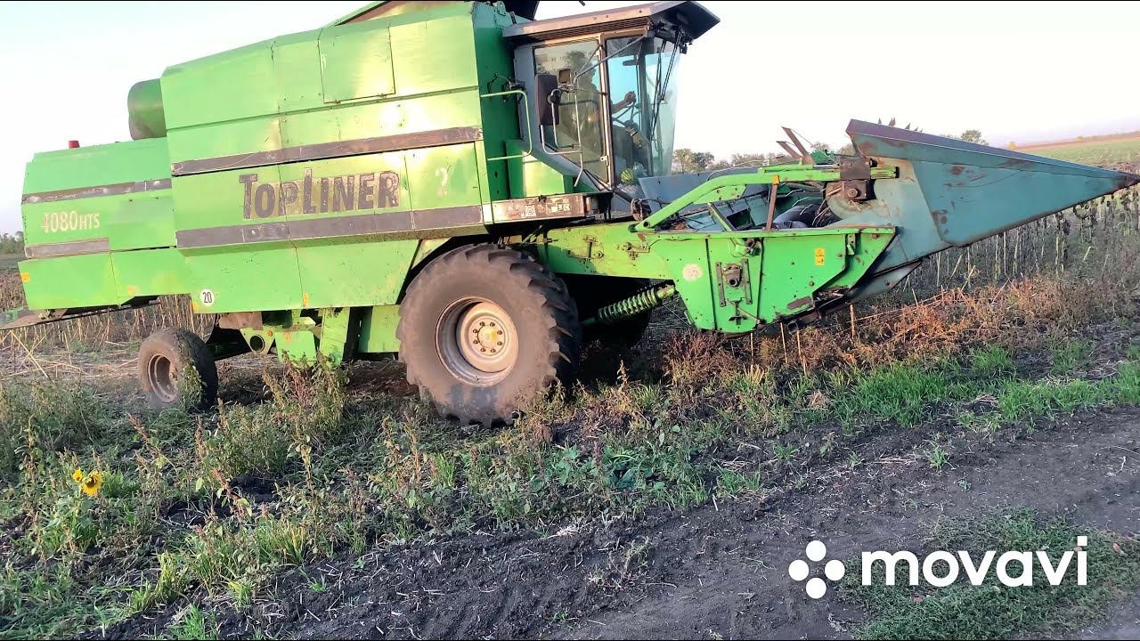 Жнива 2021р. Соняшнику LG59580 по 17.5ц./га.(2019р.) Т-40АМ із 2ПТС4 і TOPLINER 4080HTS #т40 #т40ам