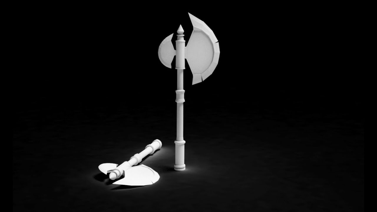 Modeling simple axe 3ds max beginner tutorial