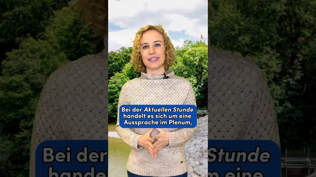 Der Landtag von A bis Z &ndash; Was ist eine Aktuelle Stunde? ⏲️❗️