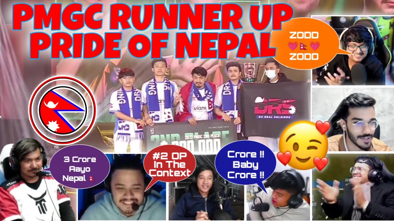 DRS GAMING PMGC RUNNER UP 🔥💗 PROUD MOMENT FOR NEPALI FANS ❤️🇳🇵 STREAMERS REACTION 🤯❣️ - GAURABYT