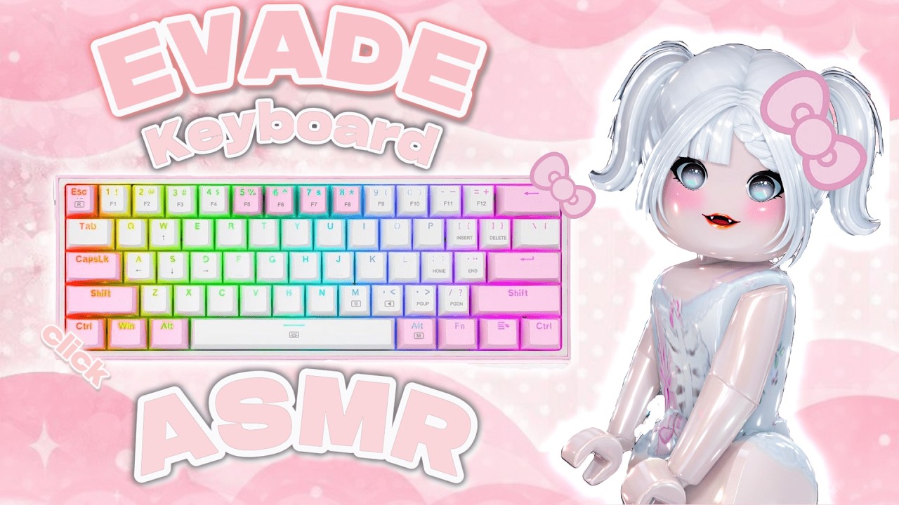 Roblox Evade With *CLICKY* Keyboard ASMR + Handcam #19