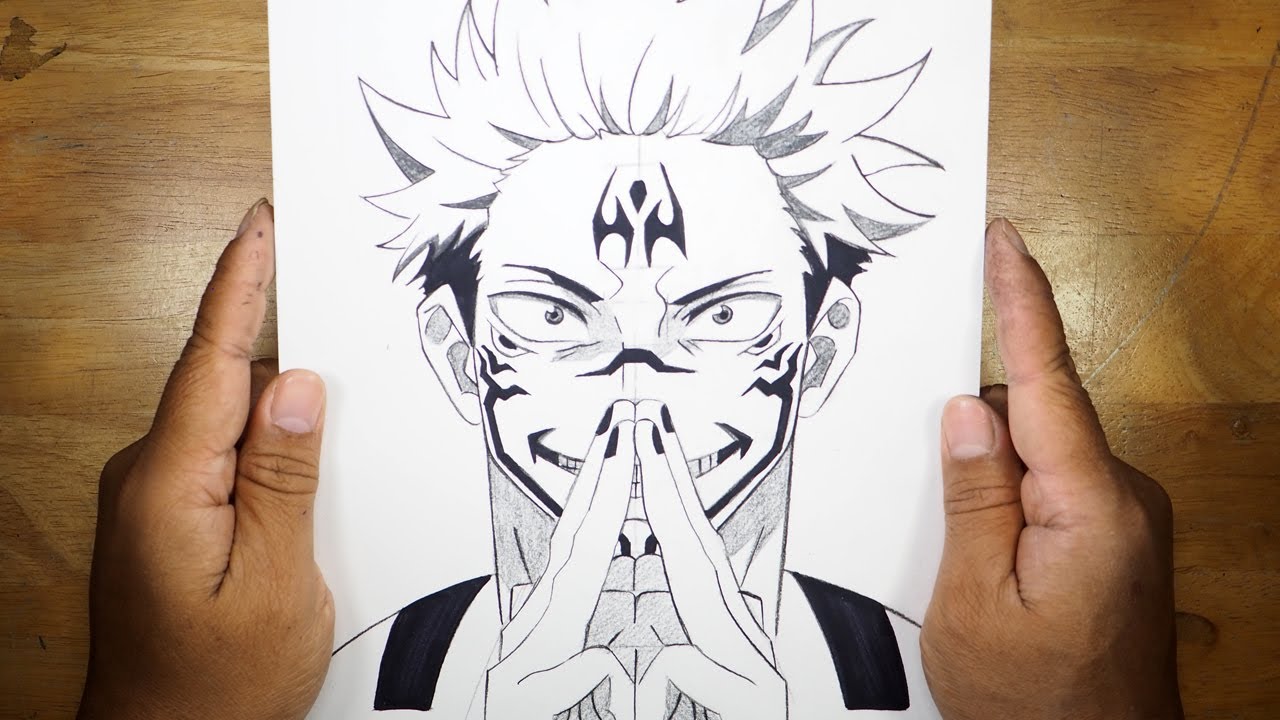 How to Draw Sukuna from Jujutsu Kaisen | Sukuna Drawing Step by Step | Tutorial