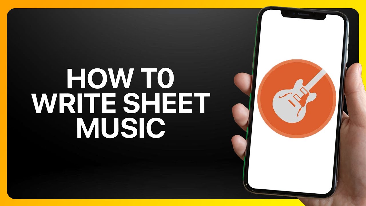 How To Write Sheet Music In GarageBand Tutorial