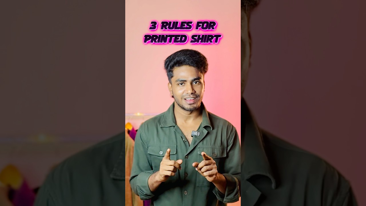 3 Rules for Premium Printer Shirts ✅ #fashion #tamil