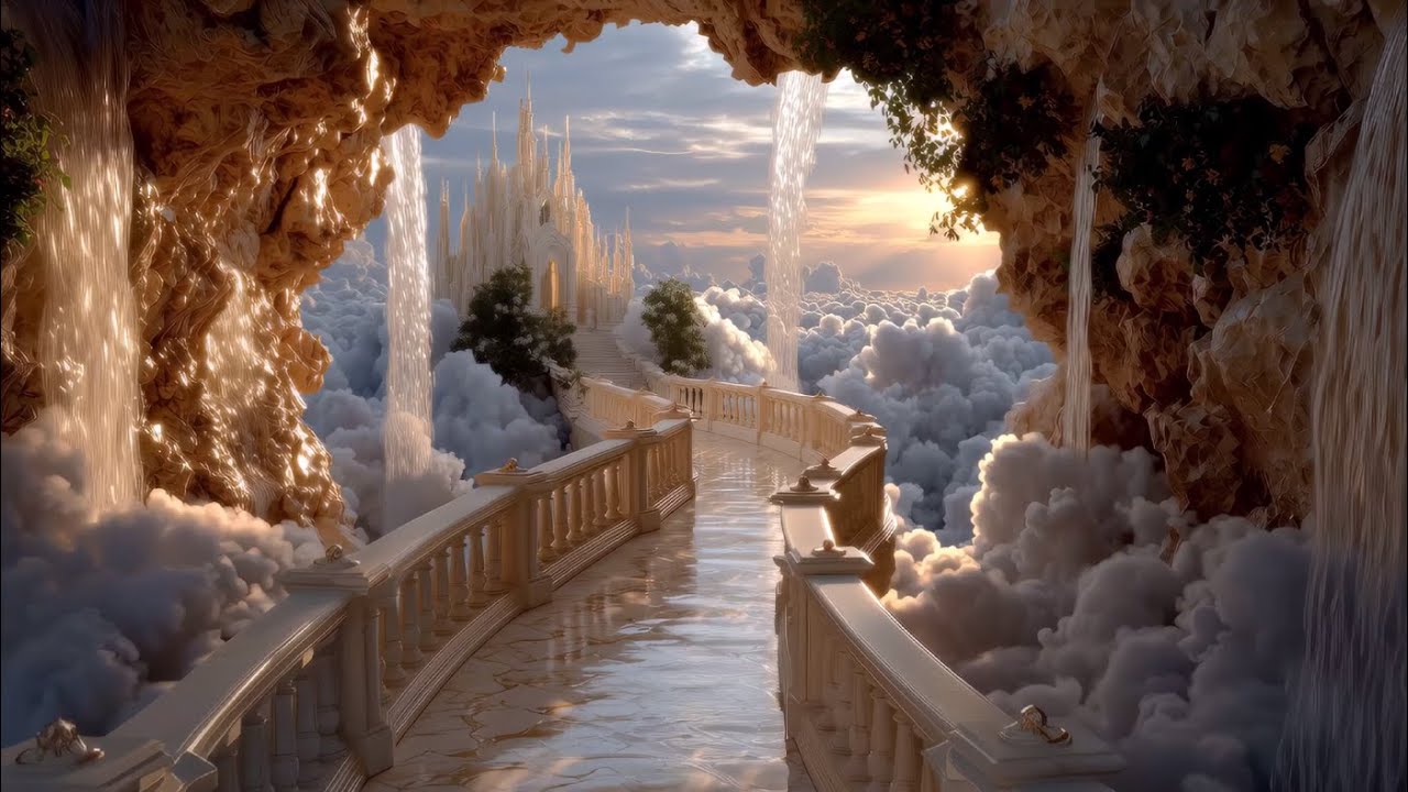 A Journey Through Dream Palaces in the Sky | 4K Fantasy Ambience & Ethereal Music