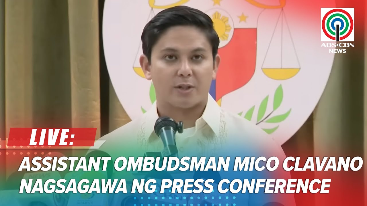 LIVE: Assistant Ombudsman Mico Clavano holds press briefing