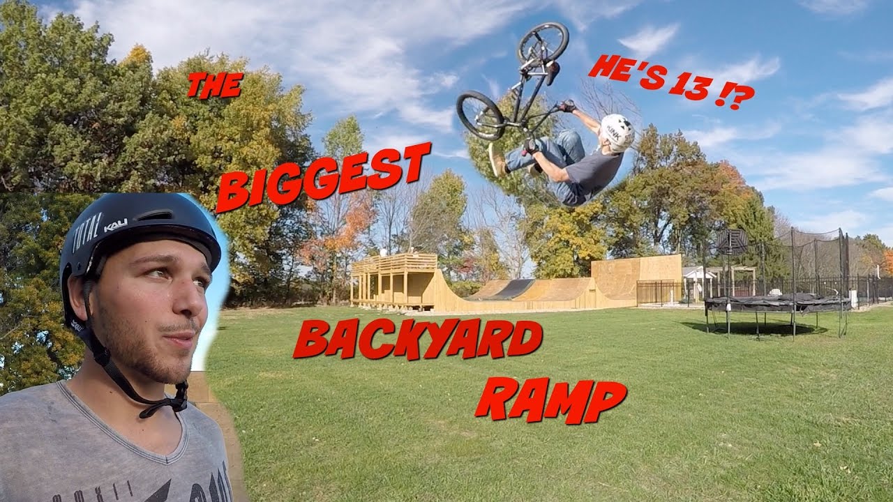 AMAZING 13 YEAROLD & AMAZING BACKYARD RAMP !!!