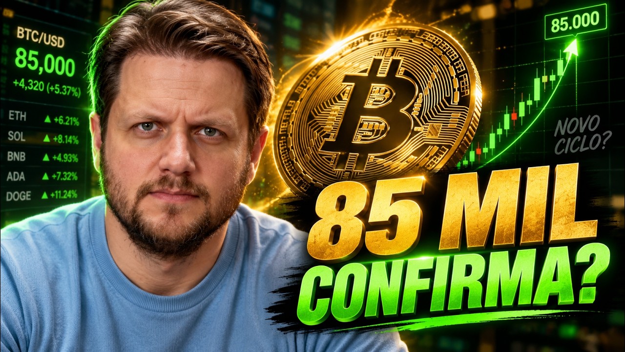 BITCOIN A US$ 85 MIL PODE CONFIRMAR TUDO?