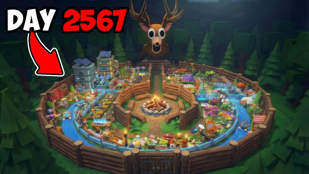 Building WORLDS SAFEST AFK BASES SOLO in 99 Nights in the Forest