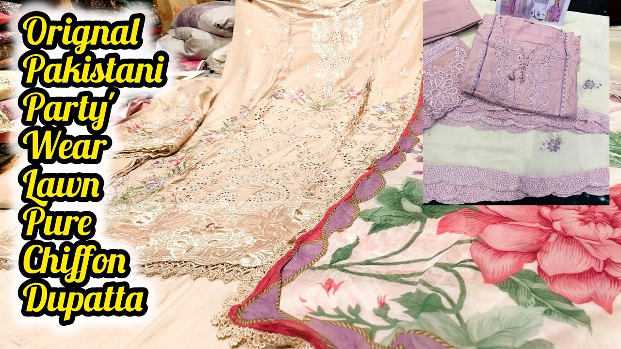 Orignal Pakistani Party Wear Lawn Eid Collection ❤️