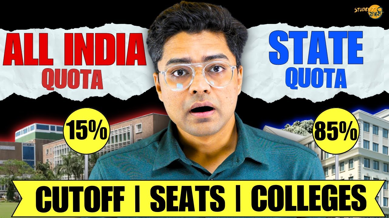 What Is All INDIA Quota &  State Quota In NEET Counselling | Cutoff | Seat Percentage | Colleges