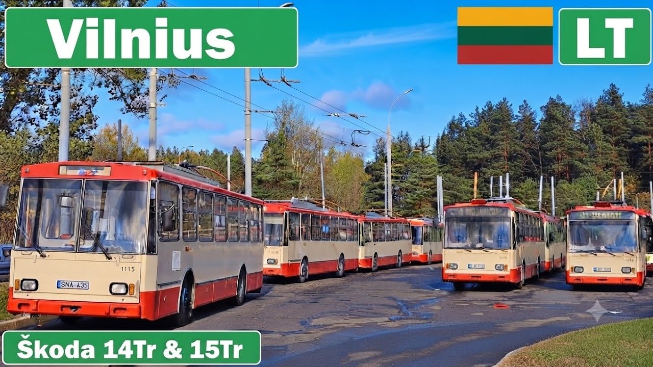 🇱🇹 VILNIUS TROLLEYBUS 2021 | troleibusai Vilniuje [ŠKODA 14TR & 15TR]