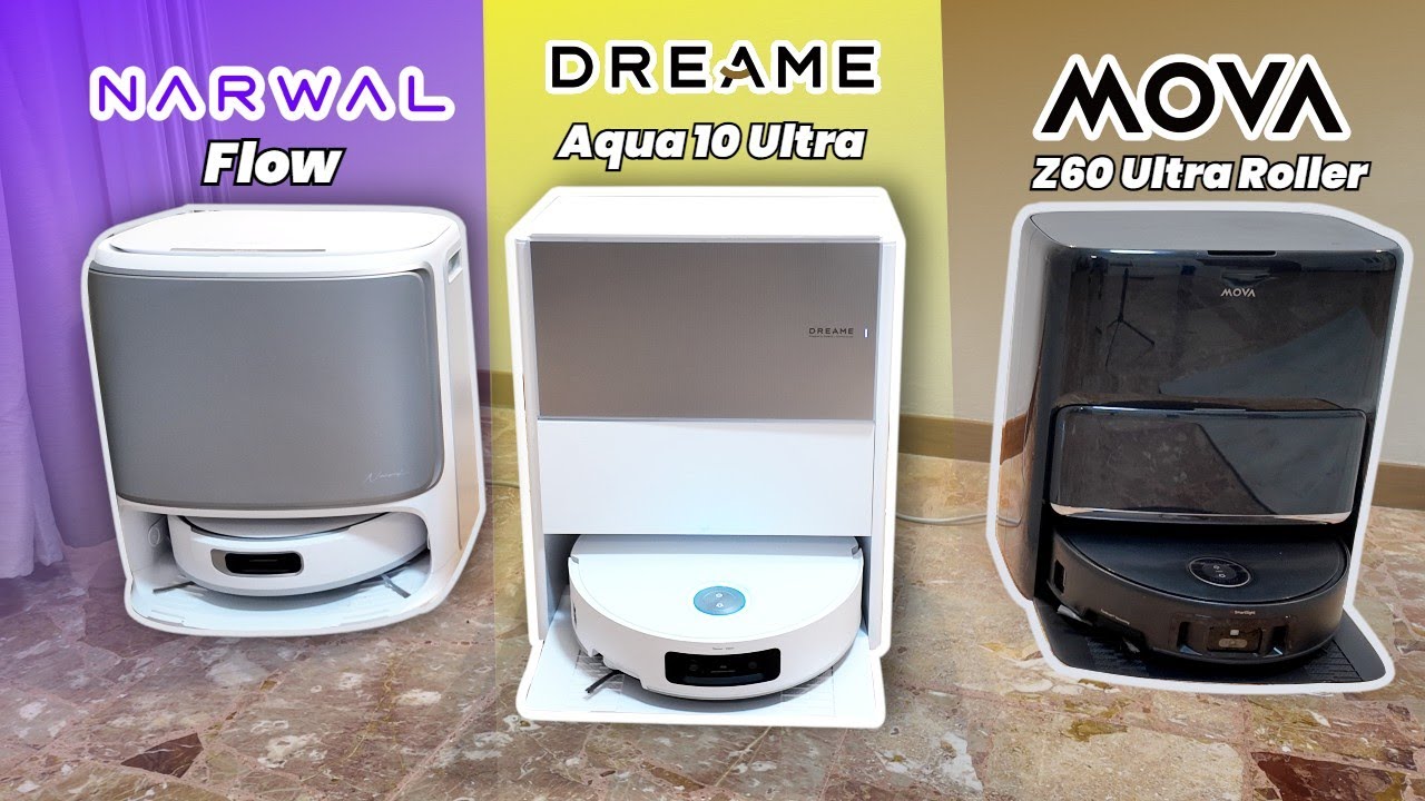 DREAME AQUA10 Roller/Track vs NARWAL FLOW vs MOVA Z60 Roller! Confronto - Quale scegliere?