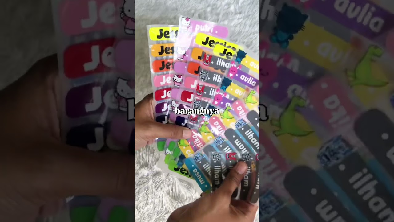 Sticker Label Nama 