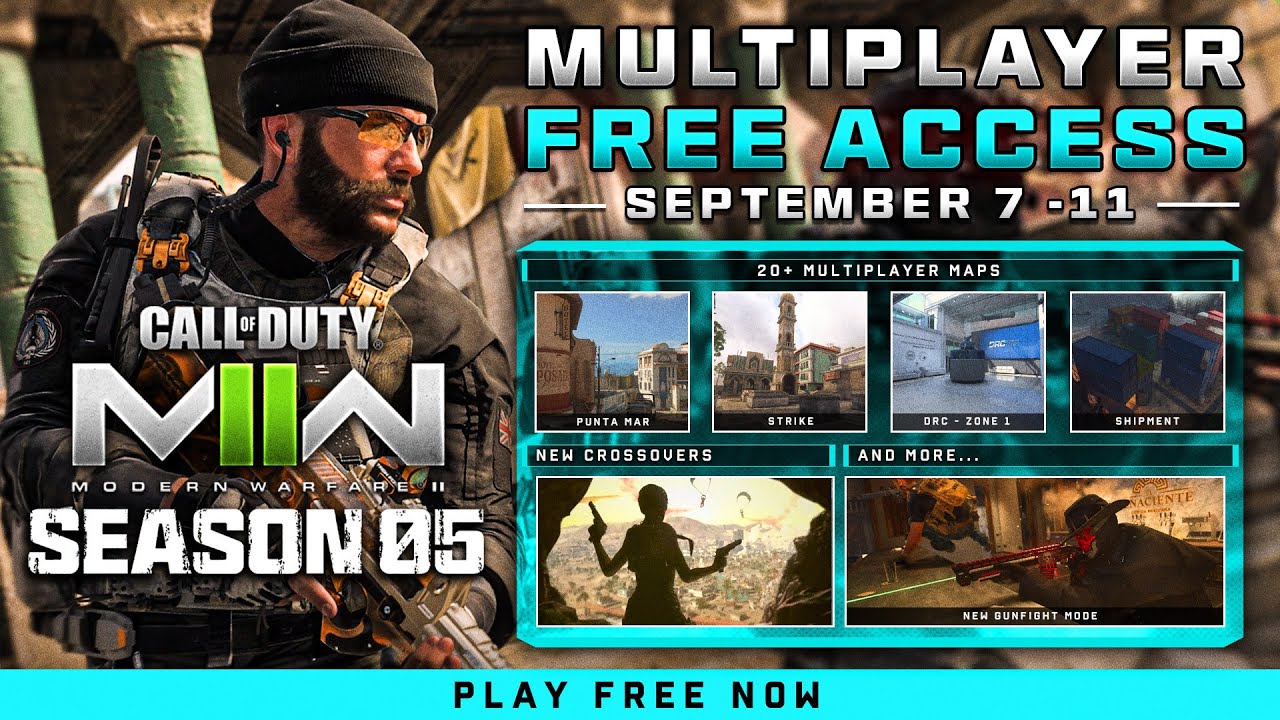 Modern Warfare 2 FREE ACCESS Weekend & BONUS Content Revealed&hellip; (Season 5 Reloaded)