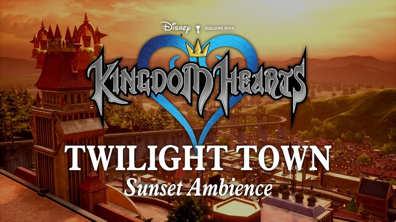 Twilight Town | Sunset City Ambience: Relaxing Kingdom Hearts Jazz Music to Study, Relax, & Sleep