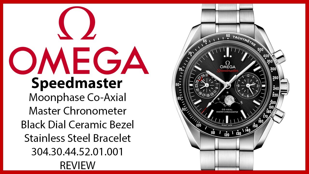 ▶ Omega Speedmaster Two Counters Moonphase Co-Axial Master Chronometer 304.30.44.52.01.001 - REVIEW