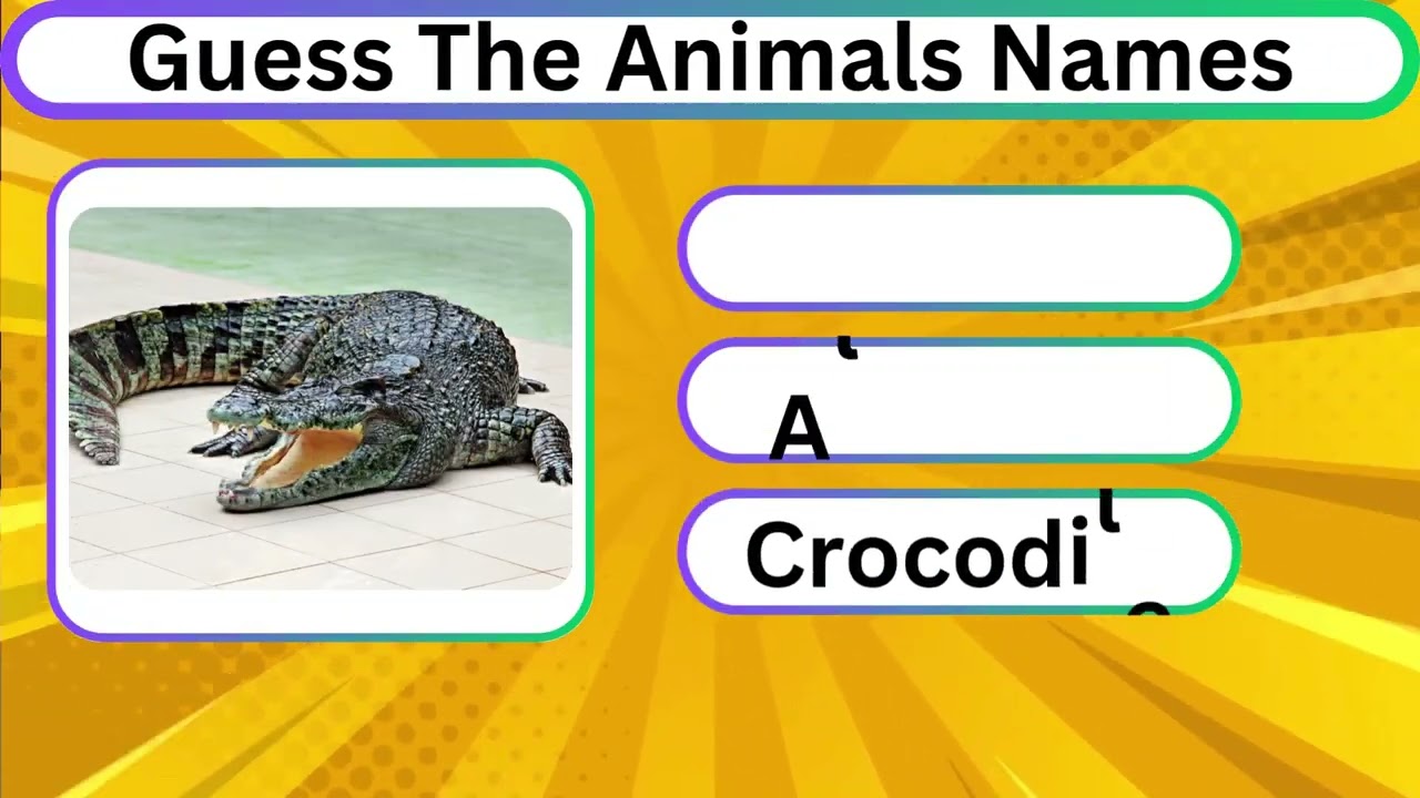 🦁🐘 Animal Quiz for Kids | Guess the Animal by Picture | Fun Learning with Options