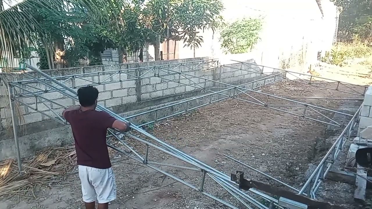 cara Pemasangan tenda ukuran 4x6 meter.